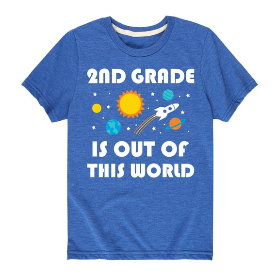 Instant Message - Out Of This World 2nd Grade - Youth Short Sleeve Graphic T-Shirt