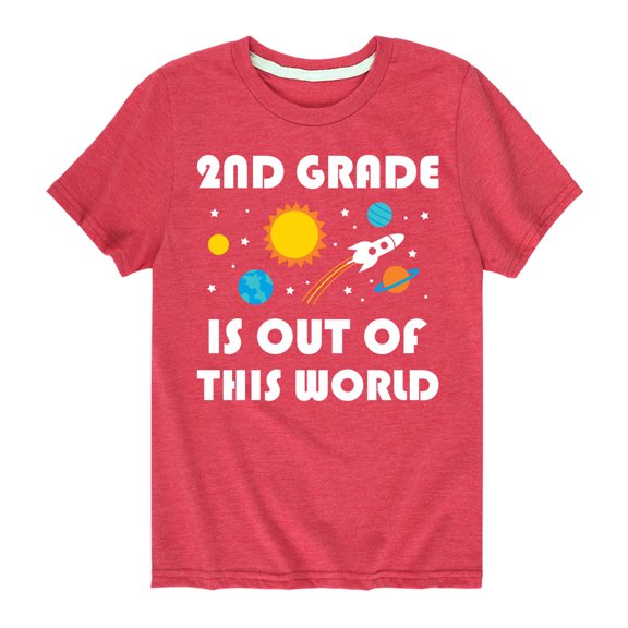 Instant Message - Out Of This World 2nd Grade - Youth Short Sleeve Graphic T-Shirt