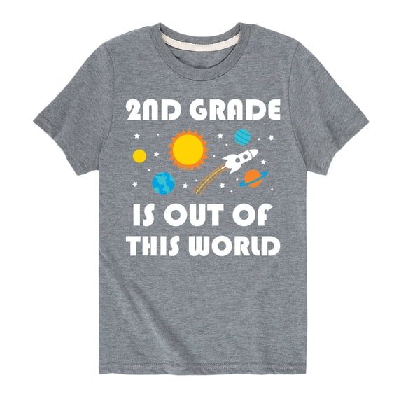 Instant Message - Out Of This World 2nd Grade - Youth Short Sleeve Graphic T-Shirt