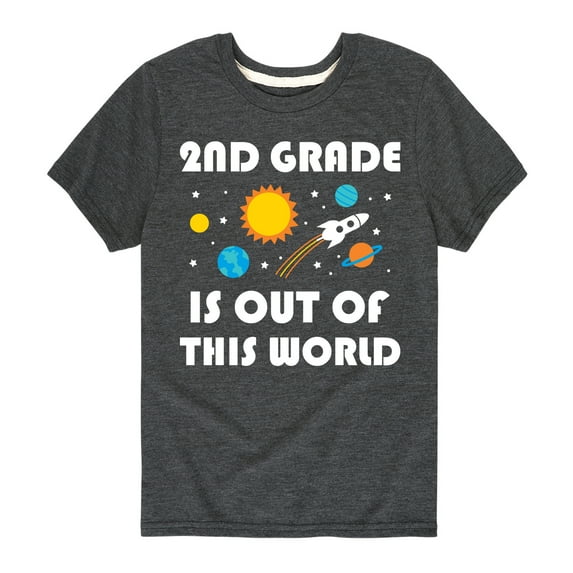 Instant Message - Out Of This World 2nd Grade - Youth Short Sleeve Graphic T-Shirt