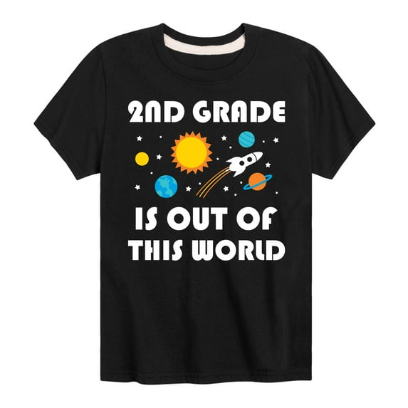 Instant Message - Out Of This World 2nd Grade - Youth Short Sleeve Graphic T-Shirt