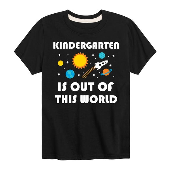 Instant Message - Out Of This World Kindergerten - Youth Short Sleeve Graphic T-Shirt