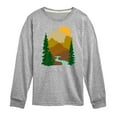 thumbnail image 1 of Instant Message - Outdoor Mountain Scene - Toddler & Youth Long Sleeve Graphic T-Shirt, 1 of 6