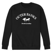 Instant Message - Outer Banks North Carolina Graphic Fleece Sweatshirt