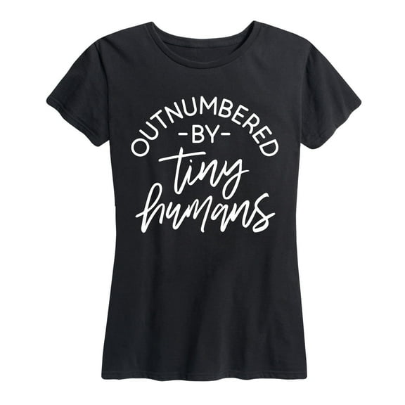 Instant Message - Outnumbered By Tiny Humans - Women's Short Sleeve Graphic T-Shirt