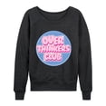 thumbnail image 1 of Instant Message - Over Thinkers Club - Women's Lightweight French Terry Long Sleeve Shirt, 1 of 6