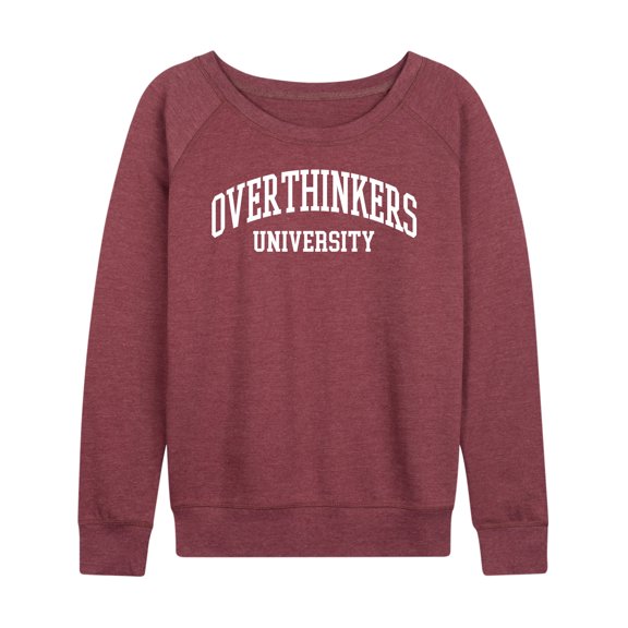 Instant Message - Overthinkers University - Women's Lightweight French Terry Long Sleeve Shirt