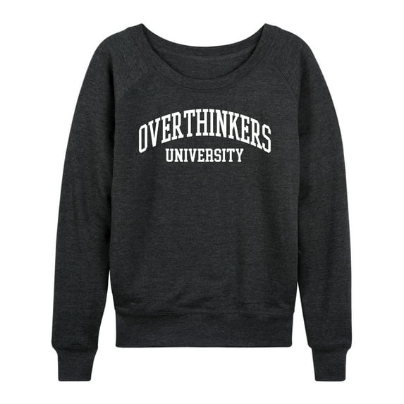 Instant Message - Overthinkers University - Women's Lightweight French Terry Long Sleeve Shirt