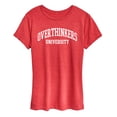thumbnail image 1 of Instant Message - Overthinkers University - Women's Short Sleeve Graphic T-Shirt, 1 of 6