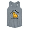 thumbnail image 1 of Instant Message - Overthinking and Getting Hangry - Women's Racerback Tank Top, 1 of 6