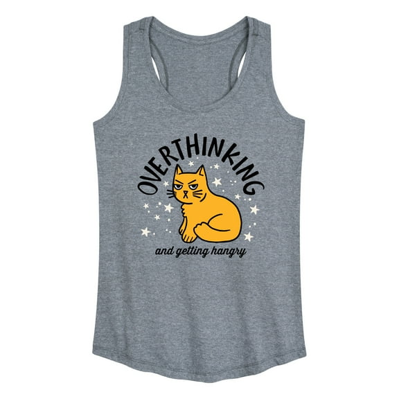 Instant Message - Overthinking and Getting Hangry - Women's Racerback Tank Top