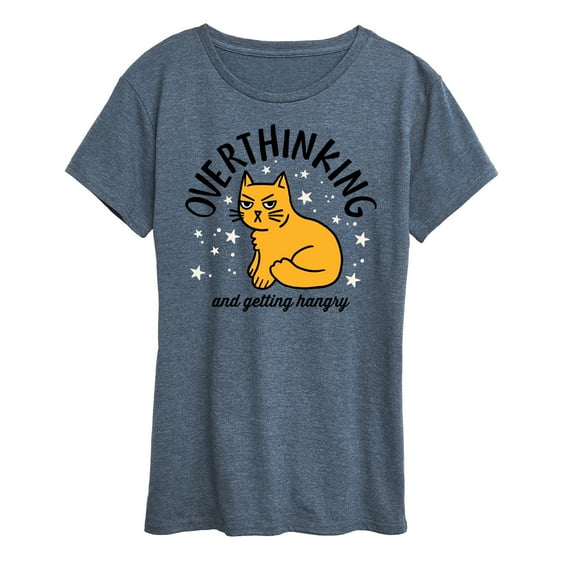 Instant Message - Overthinking and Getting Hangry - Women's Short Sleeve Graphic T-Shirt