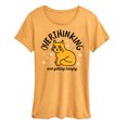 thumbnail image 1 of Instant Message - Overthinking and Getting Hangry - Women's Short Sleeve Graphic T-Shirt, 1 of 7