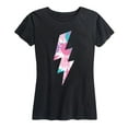thumbnail image 1 of Instant Message - Paint Splatter Lightning Bolt - Women's Short Sleeve Graphic T-Shirt, 1 of 5