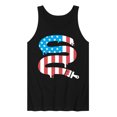 thumbnail image 1 of Instant Message - Paintbrush Painting American Flag - Men's Jersey Tank Top, 1 of 6