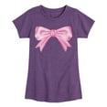 thumbnail image 1 of Instant Message - Painted Bow -Youth Girls Short Sleeve T-Shirt, 1 of 5
