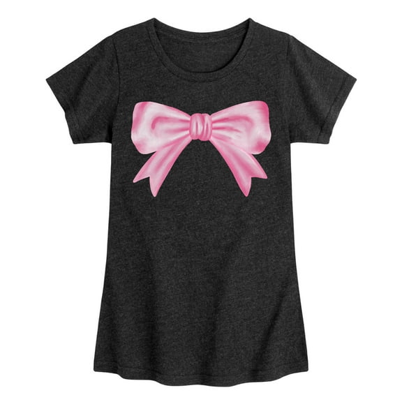 Instant Message - Painted Bow -Youth Girls Short Sleeve T-Shirt