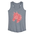 thumbnail image 1 of Instant Message - Paisley Horse Head - Women's Racerback Graphic Tank, 1 of 4