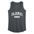 thumbnail image 1 of Instant Message - Pajamas All Day Collegiate - Women's Racerback Tank Top, 1 of 6