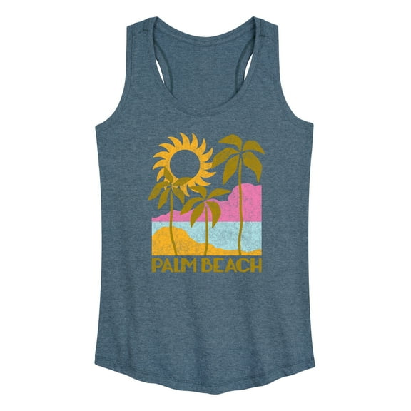 Instant Message - Palm Beach Deco - Women's Racerback Tank Top