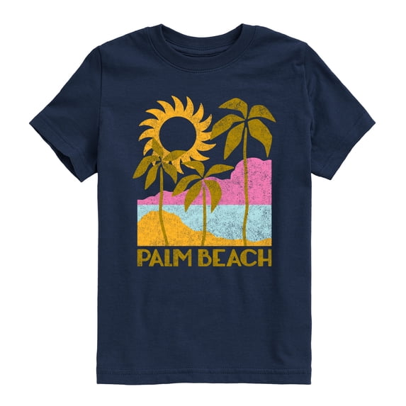 Instant Message - Palm Beach Deco - Youth Boys Short Sleeve Graphic T-Shirt