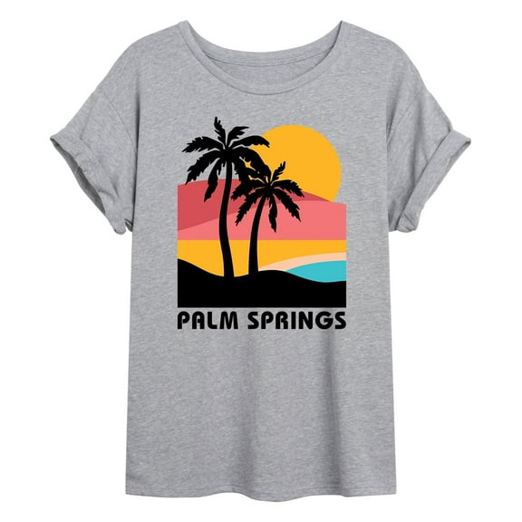 Instant Message - Palm Springs - Women's Oversized Graphic T-shirt