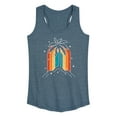 thumbnail image 1 of Instant Message - Palm Tree Rainbow - Women's Racerback Tank Top, 1 of 6