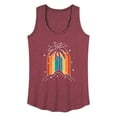 thumbnail image 1 of Instant Message - Palm Tree Rainbow - Women's Racerback Tank Top, 1 of 6