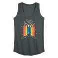 thumbnail image 1 of Instant Message - Palm Tree Rainbow - Women's Racerback Tank Top, 1 of 6