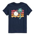 thumbnail image 1 of Instant Message - Palm Tree Sunset - Youth Boys Short Sleeve Graphic T-Shirt, 1 of 5