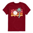 thumbnail image 1 of Instant Message - Palm Tree Sunset - Youth Boys Short Sleeve Graphic T-Shirt, 1 of 4