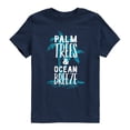 thumbnail image 1 of Instant Message - Palm Trees and Ocean Breeze - Youth Boys Short Sleeve Graphic T-Shirt, 1 of 5