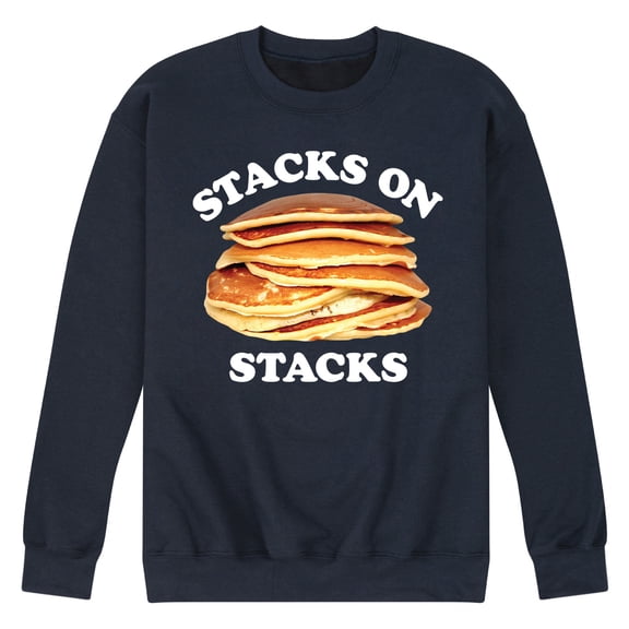 Instant Message - Pancakes Stacks On Stacks - Men's Crew Neck Fleece Pullover