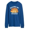 thumbnail image 1 of Instant Message - Pancakes Stacks On Stacks - Men's Long Sleeve T-Shirt, 1 of 6