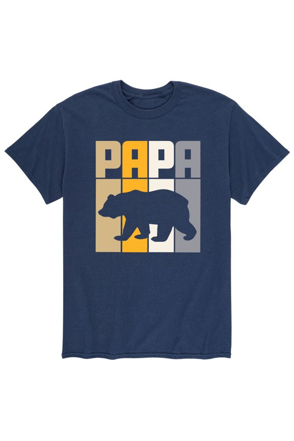 - Papa Bear Retro Short Sleeve Graphic T-Shirt