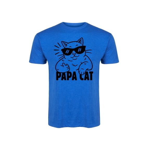Instant Message - Papa Cat - Men's Short Sleeve Graphic T-Shirt