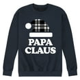 thumbnail image 1 of Instant Message - Papa Claus Christmas - Men's Crew Neck Fleece Pullover, 1 of 6