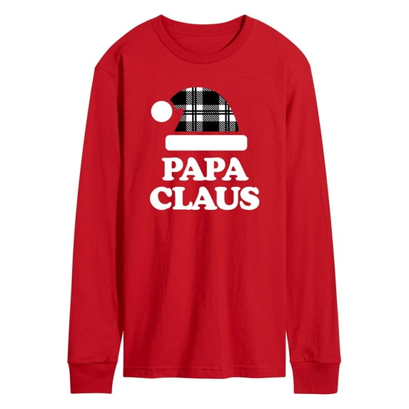 Instant Message - Papa Claus Christmas - Men's Long Sleeve T-Shirt