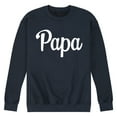 thumbnail image 1 of Instant Message - Papa - Men's Crew Neck Fleece Pullover, 1 of 6