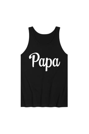 - Papa Graphic Tank Top