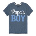 thumbnail image 1 of Instant Message - Papas Boy - Toddler & Youth Short Sleeve Graphic T-Shirt, 1 of 6