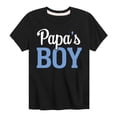 thumbnail image 1 of Instant Message - Papas Boy - Toddler & Youth Short Sleeve Graphic T-Shirt, 1 of 6