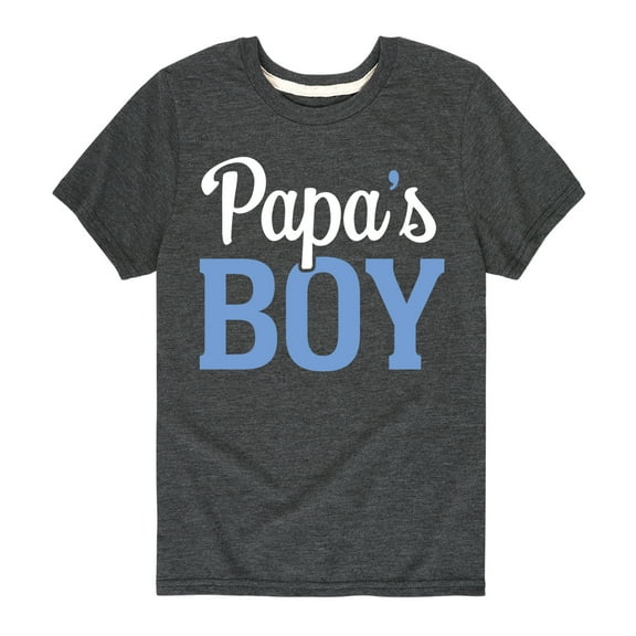 Instant Message - Papas Boy - Toddler & Youth Short Sleeve Graphic T-Shirt