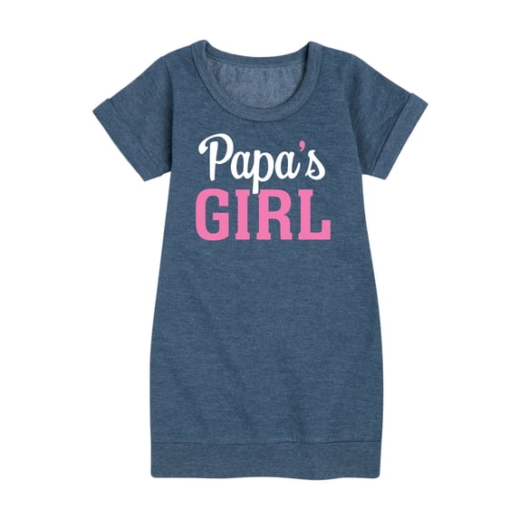 Instant Message - Papas Girl - Toddler & Youth Girls Fleece Dress
