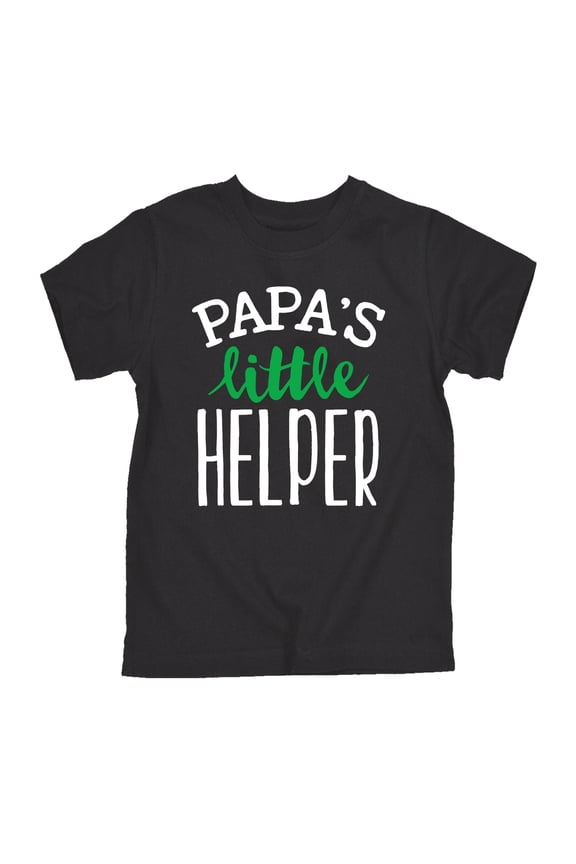 - Papas Little Helper -TODDLER SHORT SLEEVE TEE-3T