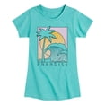 thumbnail image 1 of Instant Message - Paradise Fitted Short Sleeve Graphic T-Shirt, 1 of 5