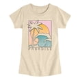 thumbnail image 1 of Instant Message - Paradise Fitted Short Sleeve Graphic T-Shirt, 1 of 5