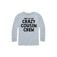 thumbnail image 1 of Instant Message - Part Of The Crazy Cousing Crew - Youth Long Sleeve Tee, 1 of 5