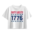 thumbnail image 1 of Instant Message - Party 1776 Short Sleeve Boxy Graphic T-Shirt, 1 of 5