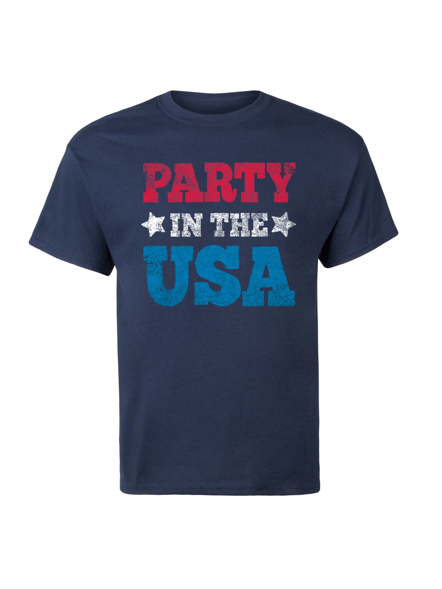  Party In The USA Hot Dog Short Sleeve Graphic Tee : Handmade  Products